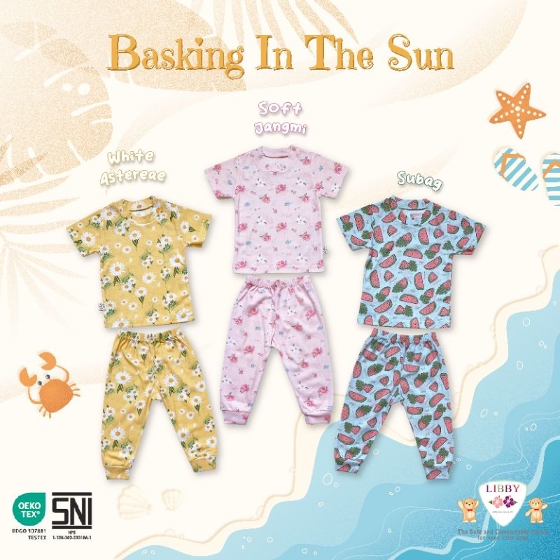 LIBBY - SETELAN PENDEK CELANA PANJANG BASKING IN THE SUN - SETELAN ANAK - BAJU ANAK