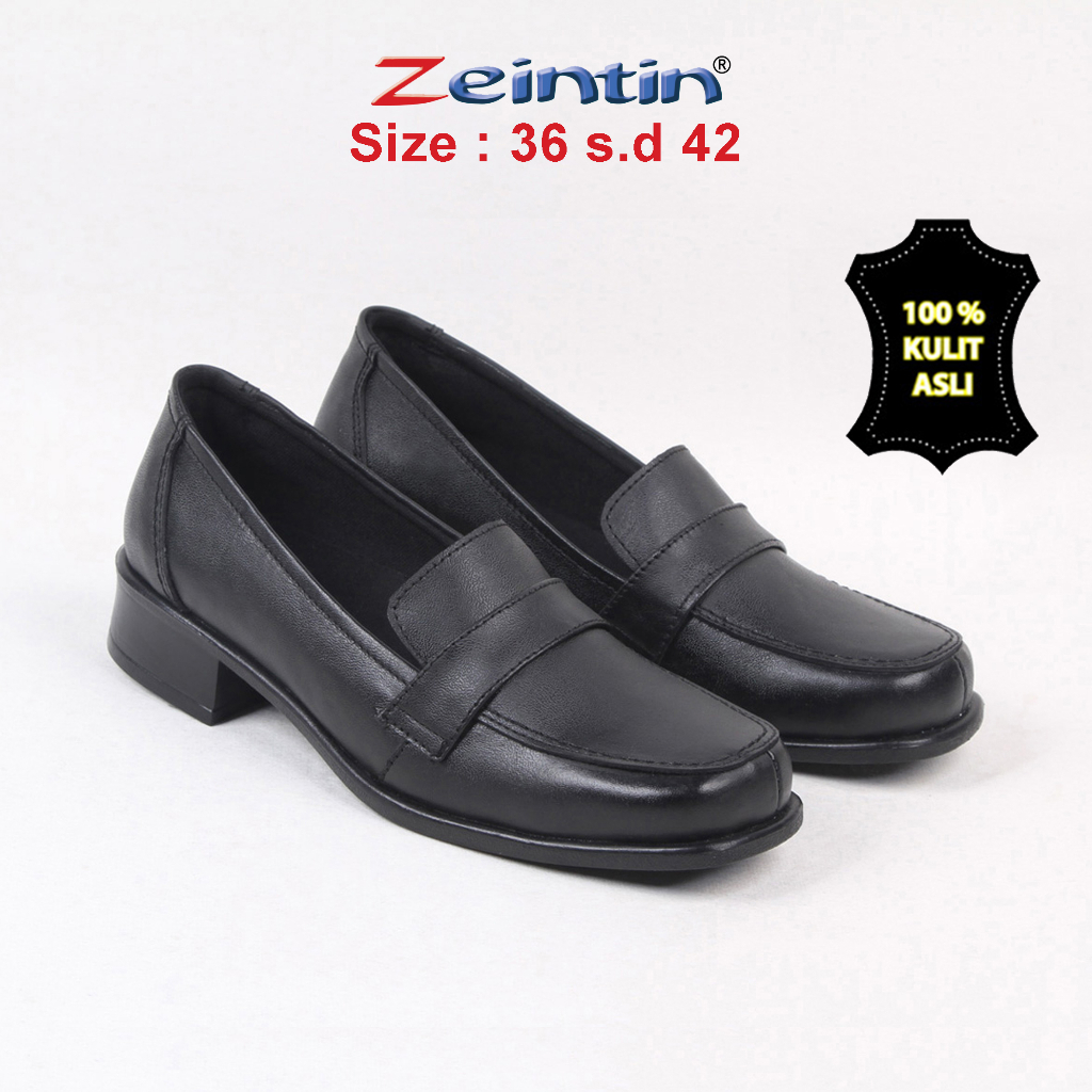 Zeintin - Sepatu Pantofel Wanita Zeintin Sepatu Wanita Bahan Kulit Kuliah Kerja Kantor BJ