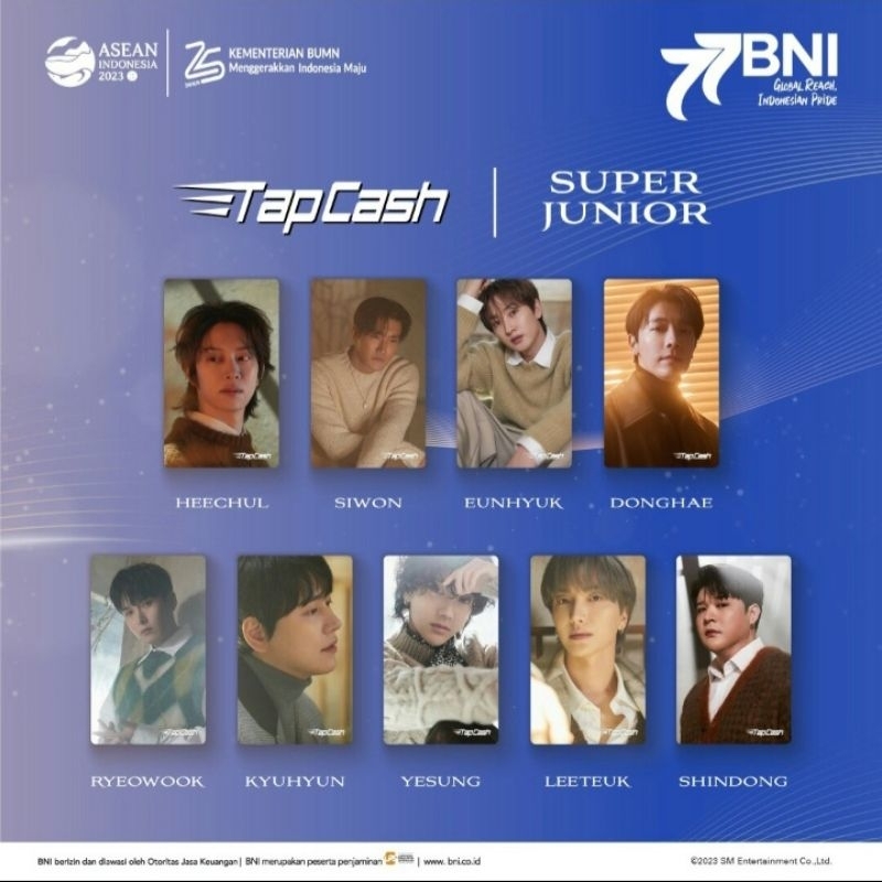 TAPCASH BNI SUPER JUNIOR NCT DREAM RED VELVET ORI