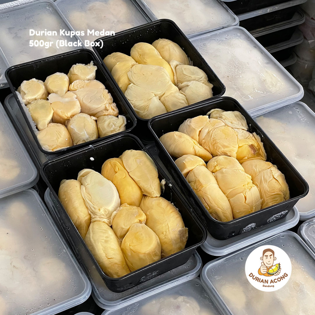 

Durian Kupas Medan BLACK/WHITE box 500gram