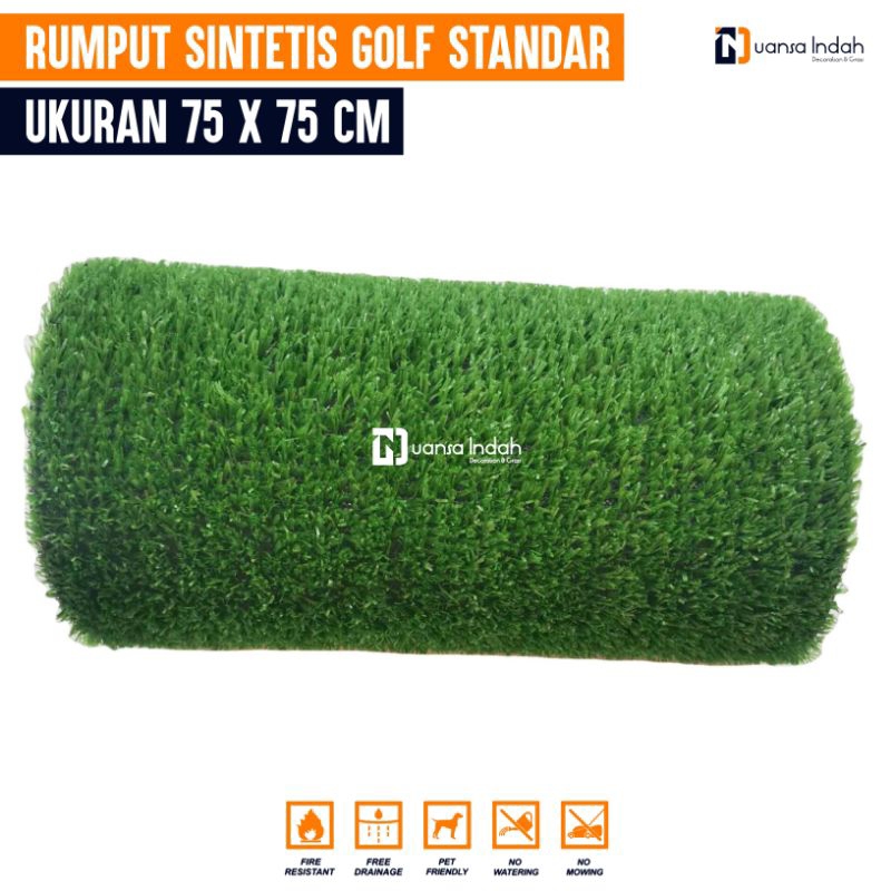 RUMPUT SINTETIS GOLF STANDAR UKURAN 75x75 CM