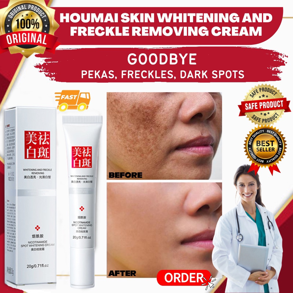 Youbuy Whitening  blemish ori Freckle Cream Peningkatan Bahan Remove Dark Spot &amp; cream pemutih wajah 3% Niacinamide VC 20% + Kolagen Peptida Fade Pigmentation Anti-Penuaan Melasma Brighten Creams 5X Ceramide Skin Barrier Repair  Moisturizer