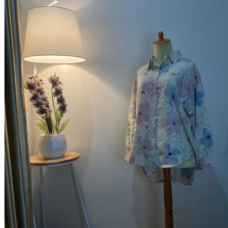 Blouse Wanita Lengan Panjang Import Korea Style / Kemeja Cewek 222