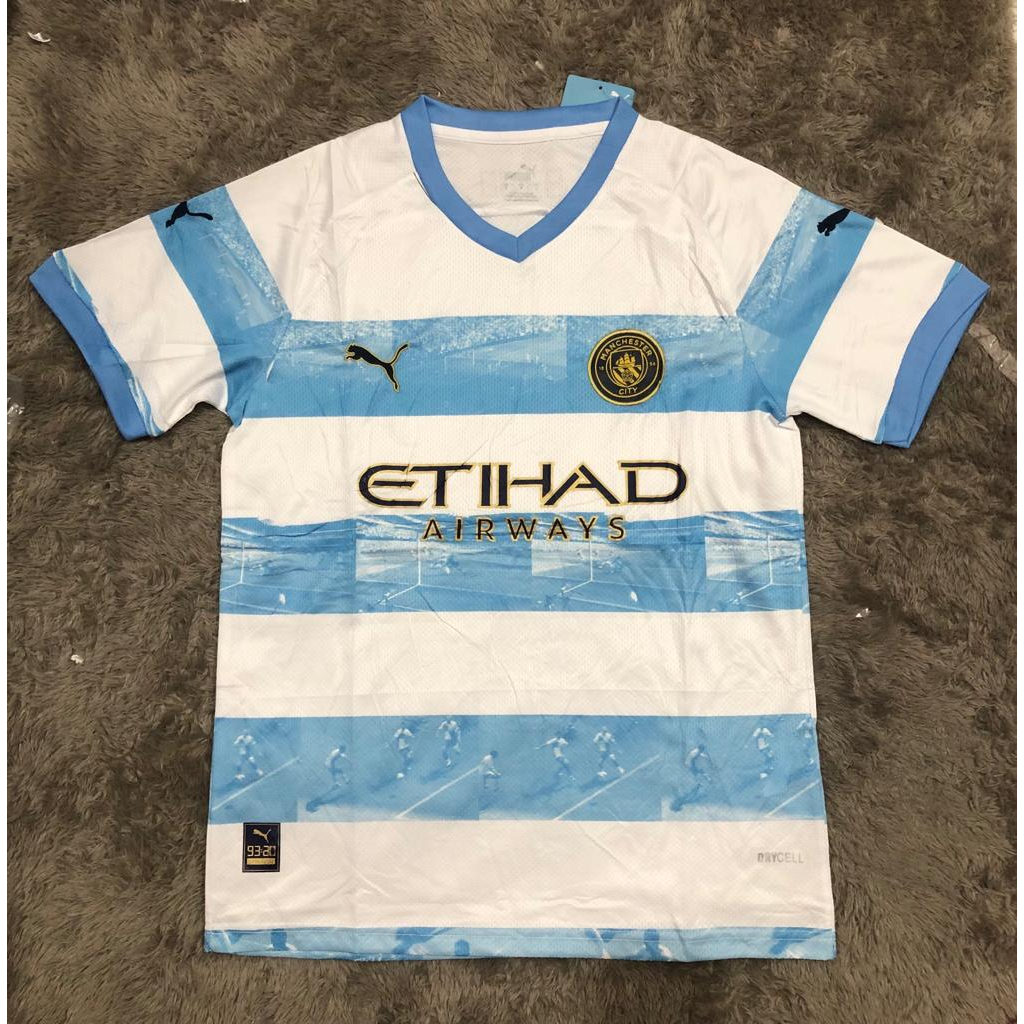 Jersey bola man city aguero home 2022 - 2023 grade ori import