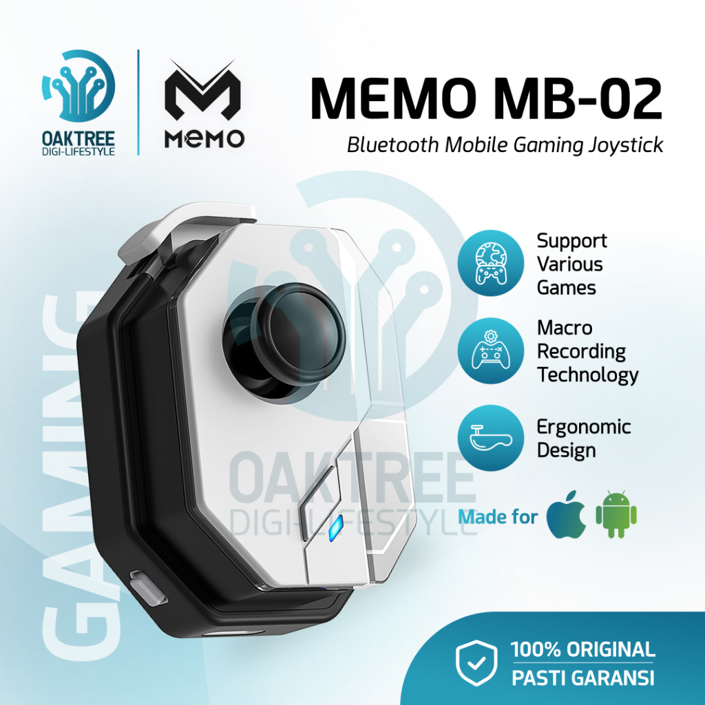 MEMO MB02 Wireless Gamepad Android Apple Joystick HP with L1 L2 Button