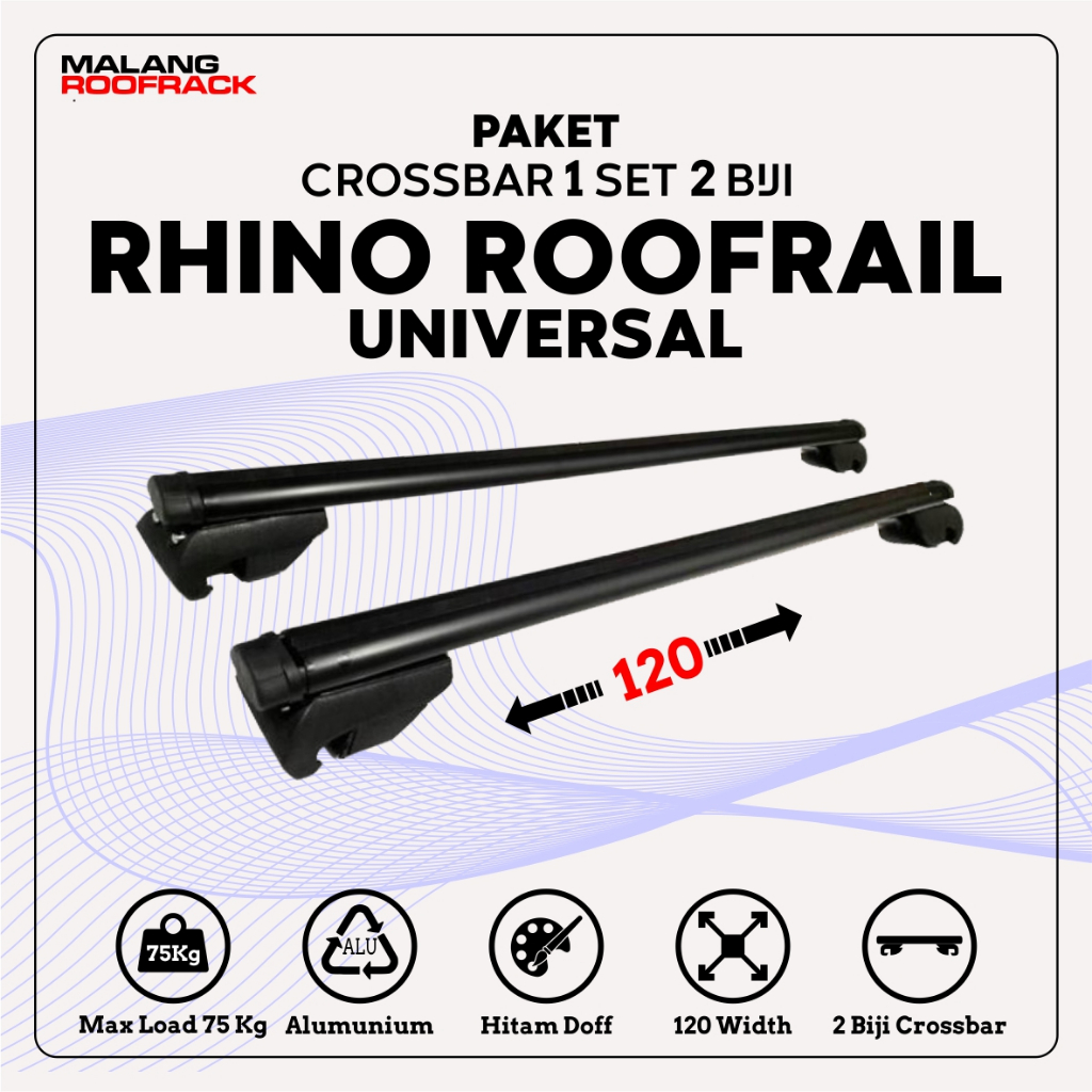 roofrack rakroof rhino crossbar roofrail universal