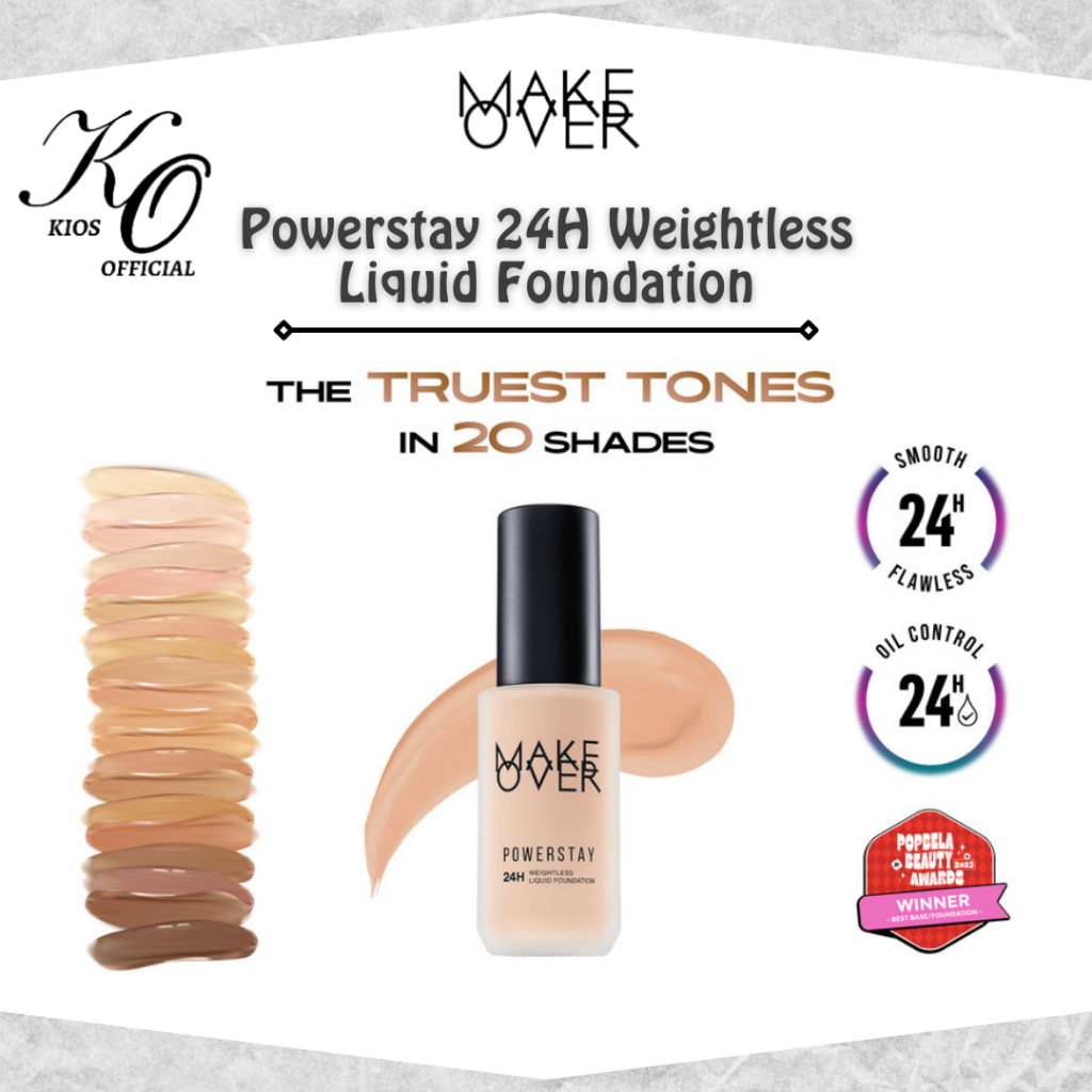 Make Over Powerstay 24H Weightless Liquid Foundation 40ml | Oil Control Foundation