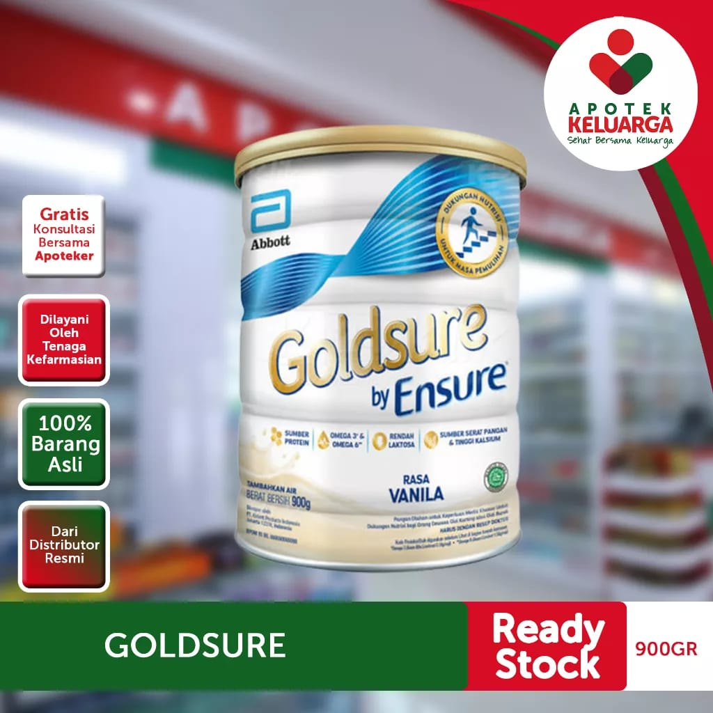 

GOLDSURE BY ENSURE RASA VANILA 900 G #SUSU NUTRISI DEWASA