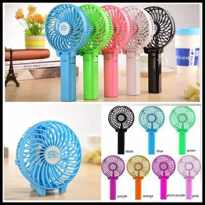 Kipas Angin Tangan Portable Handy Mini Usb Fan Warna POLOS