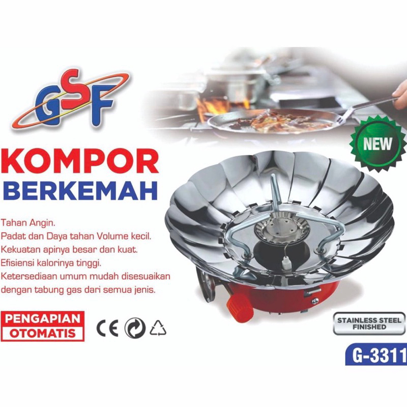 Kompor Portable Camping Kompor Gas Portable GSF 3311 GSF 3309 Kompor Gunung Berkemah