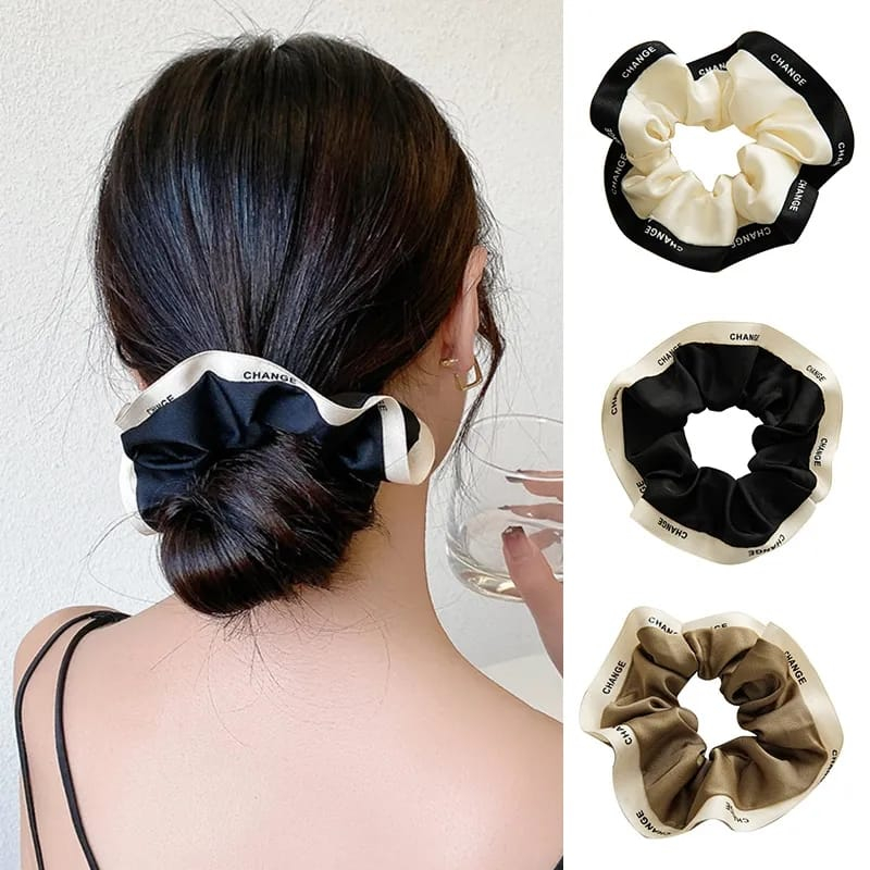 Scrunchie Change Cepol Hijab Ikat Rambut Wanita Kunciran Rambut Srunchie Aksesorit Rambut Korea