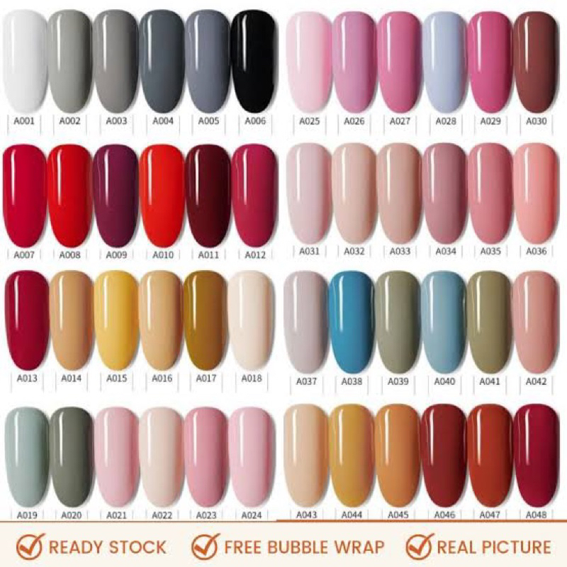 (51-90) CHARZIEG Gel Polish 15ml UV Gel Nail Polish UV LED Nail Art / Kutek Gel Tahan 2 Bulan / Cat Kuku Gel polish Charzieg