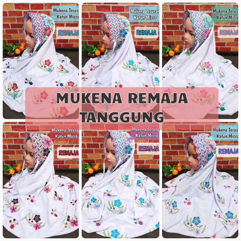 Mukena terusan Anak Remaja Sd SMP SMA | Mukena Tanggung termurah