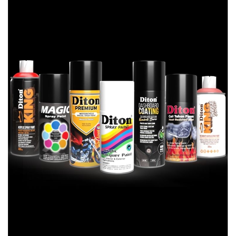 DITON 300CC BLACK/CLEAR/SILVER/WHITE/RED/BLACK DOFF