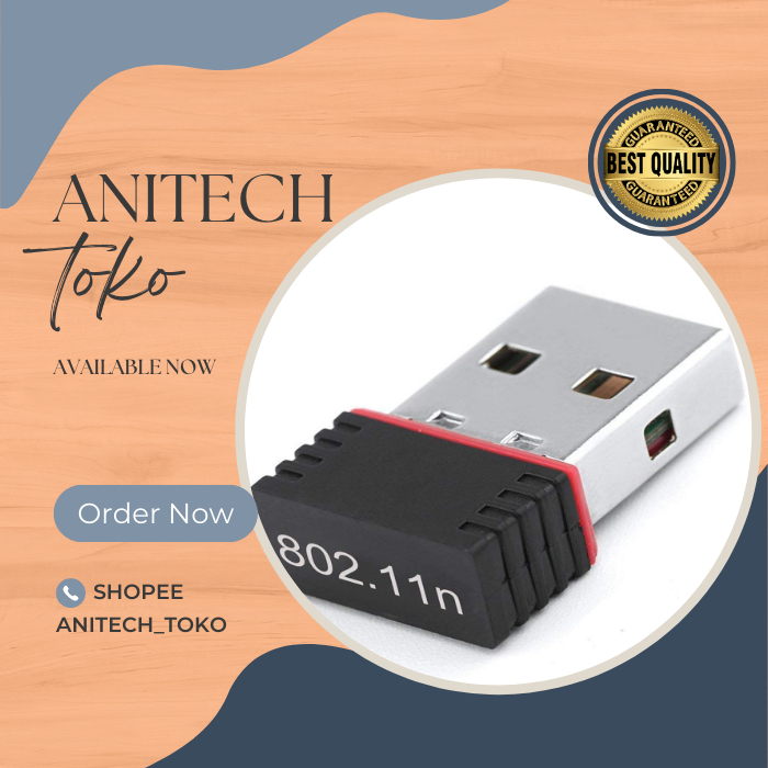 [ANITECH_TOKO] USB WiFi Wireless Adapter Network Usb wifi dongle 300mbps/Dongle ANTENNA Adaptor WiFi Wireless USB Adapter receiver antena PC/USB Wifi Dongle MT7601 Adapter Antena Wifi PC Laptop Set Top Box