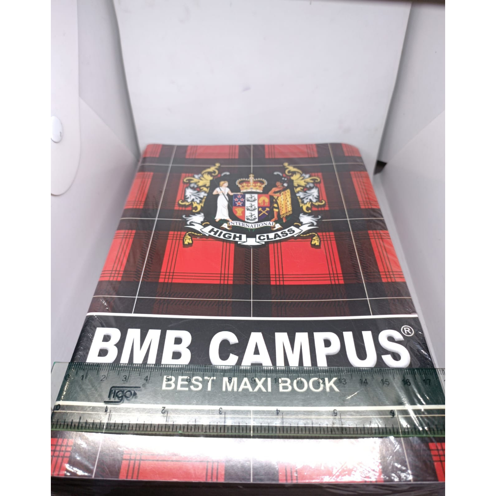 BUKU TULIS GARIS 36 HALAMAN MAXI CAMPUS UKURAN BOXY B5 MEREK BMB CAMPUS 1 PAK ISI 10 PCS