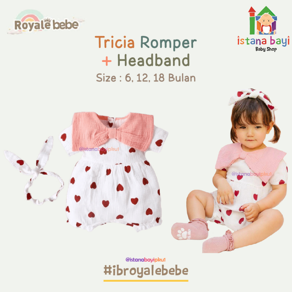 Royale Bebe Tricia Romper + Headband / Romper Baby