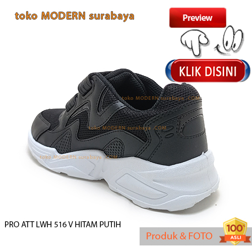 Sepatu anak sekolah casual sneakers velcro PRO ATT LWH 516 V