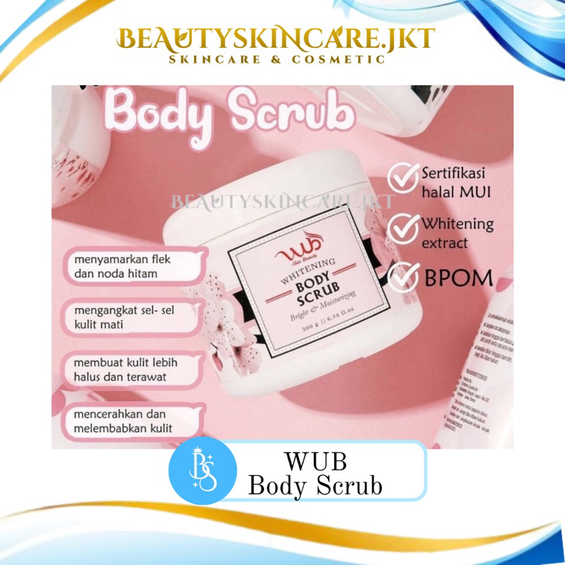 WUB Body Cream Bleaching | WUB Body Scrub Whitening Brightening