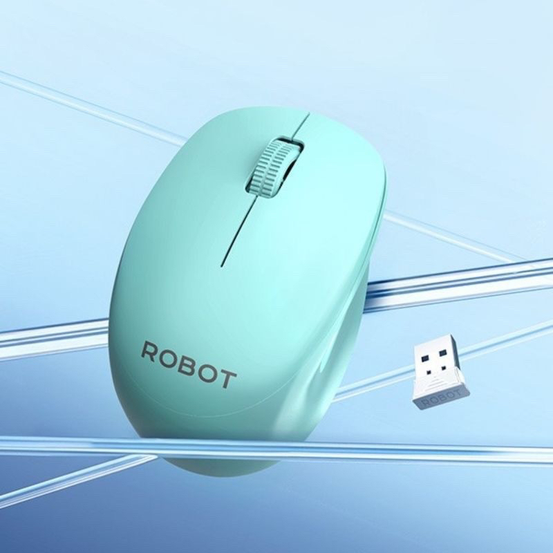 ROBOT M210S 2.4G Wireless Silent Click Optical USB Mouse - Garansi Resmi 1 Tahun