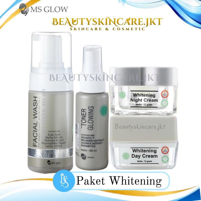 Ms Glow Paket Whitening Free Pouch