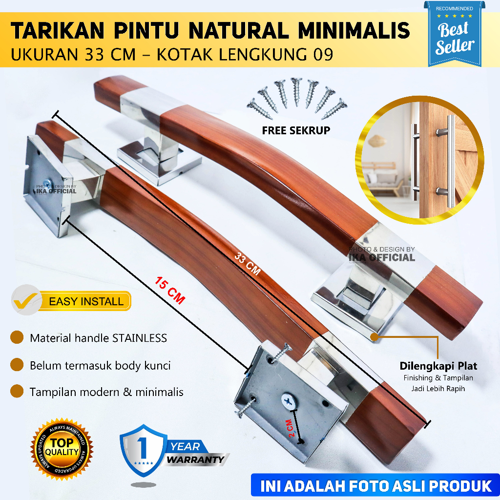 handle pintu rumah 33 cm &amp; 45 cm murah minimalis tarikan pintu pull stainless gagang pintu awet