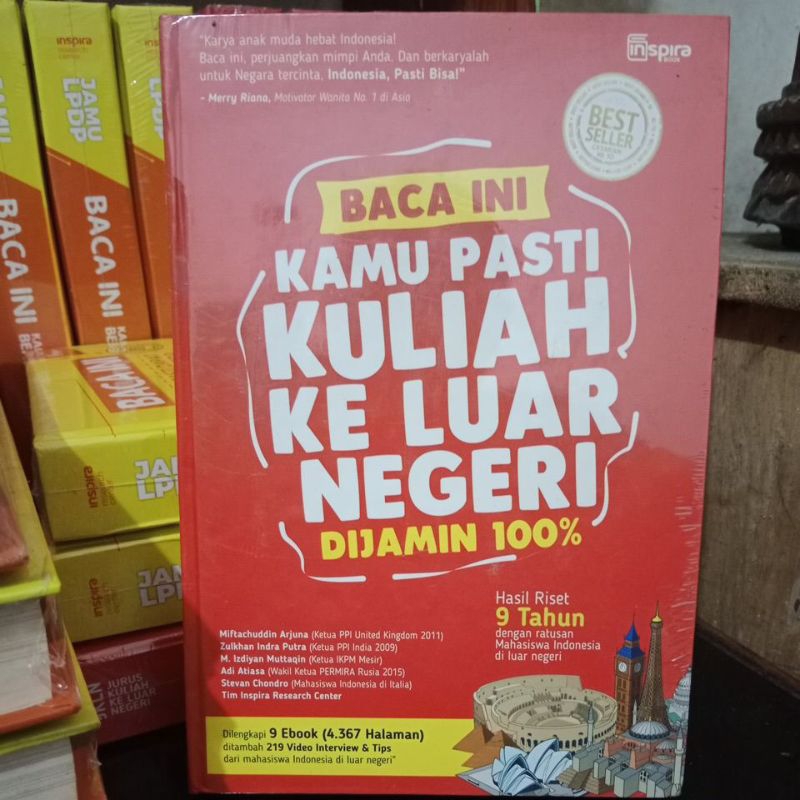 

100% ORIGINAL Buku Kamu Pasti KULIAH KE LUAR NEGERI (BKLN)