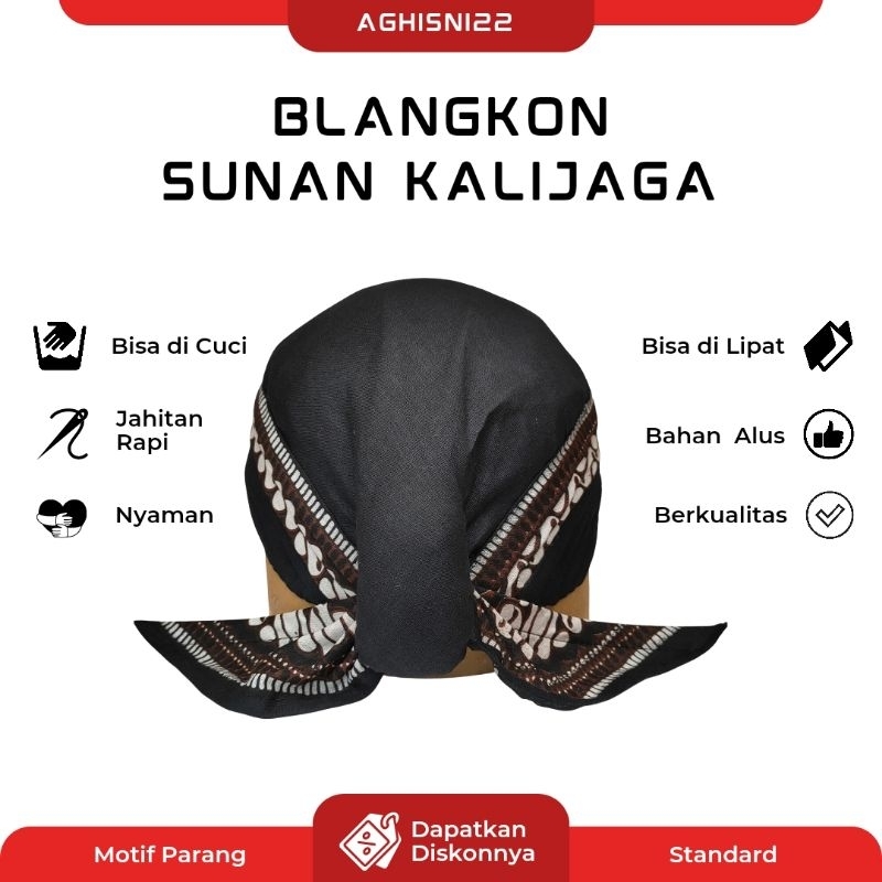 Blangkon sunan Kalijaga halus lipat