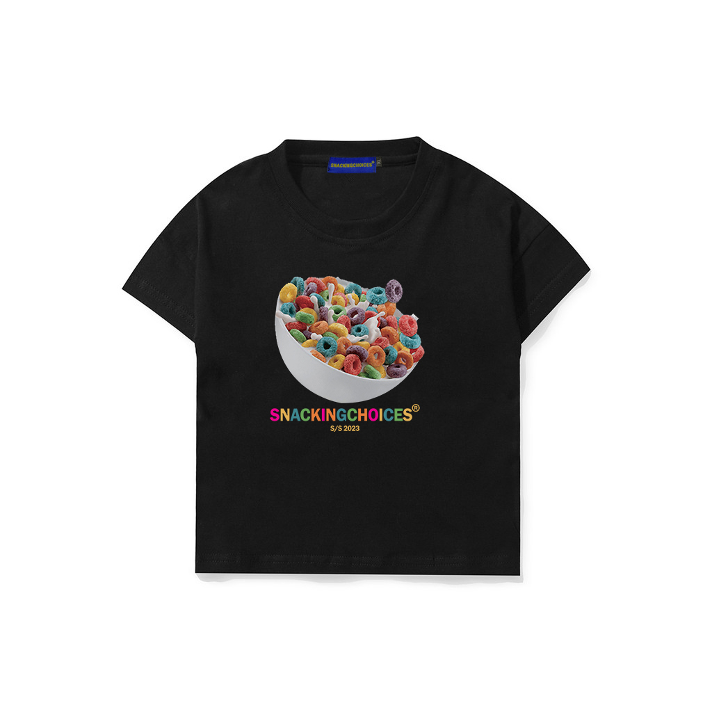 T-shirt | Sereal | Black | SNACKIDS