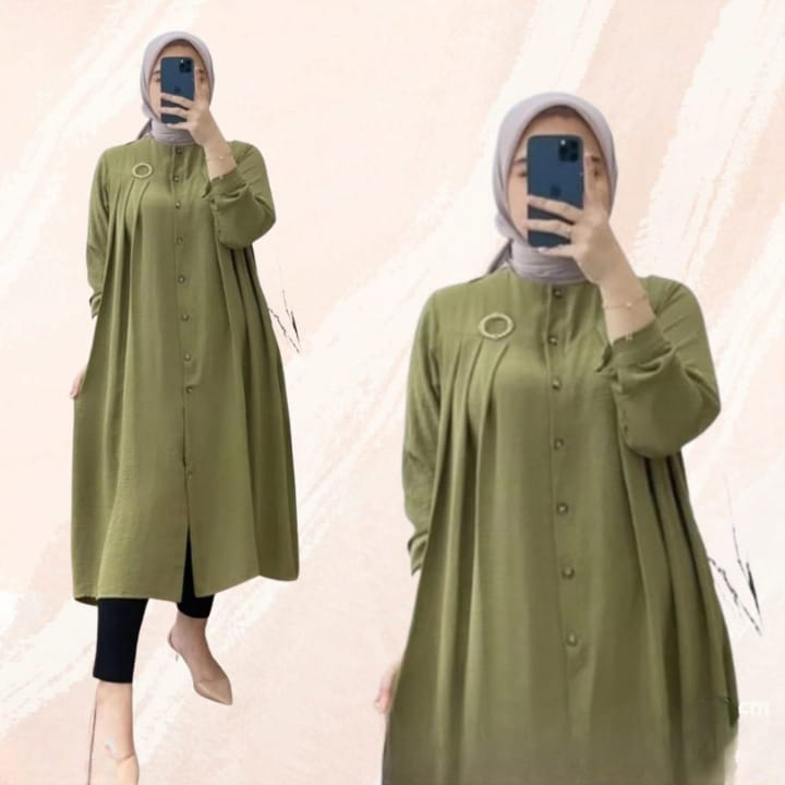 HD16:[BISA COD][JOI LONG TUNIK] [MIDI DRESS][ GAMIS  WANITA] [ TUNIK LEBARAN 2023][ FASHION MUSLIM TERBARU ][ATASAN WANITA TERLARIS][ LONG TUNIK MASA KINI  ][BAHAN SHAKILA PREMIUM HQ ][OOTD TER HITS ] [ SIZE S M L XL]