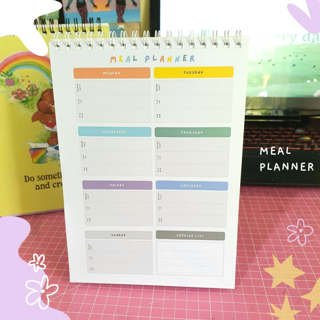 

Meal Planner - Standing Planner / Paper planner - Solucine A5 - 15 Lembar