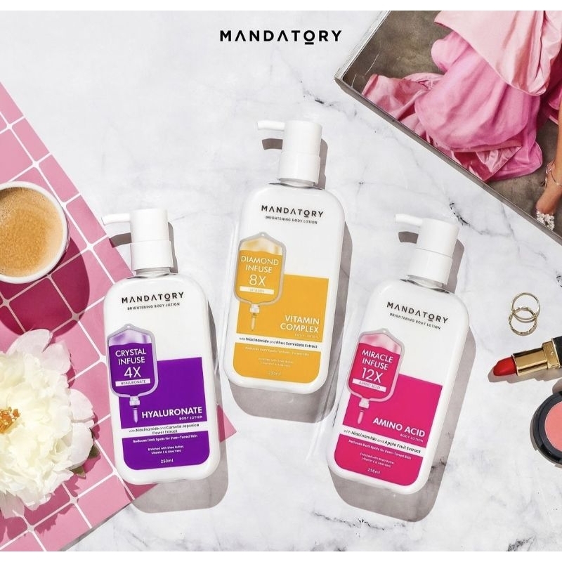 Mandatory body lotion brightening 250ml mencerahkan dan menghaluskan