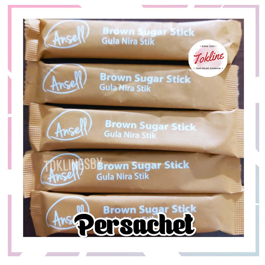 

[ Per Sachet ] Ansell Brown Sugar Stick Gula Palm 8gr
