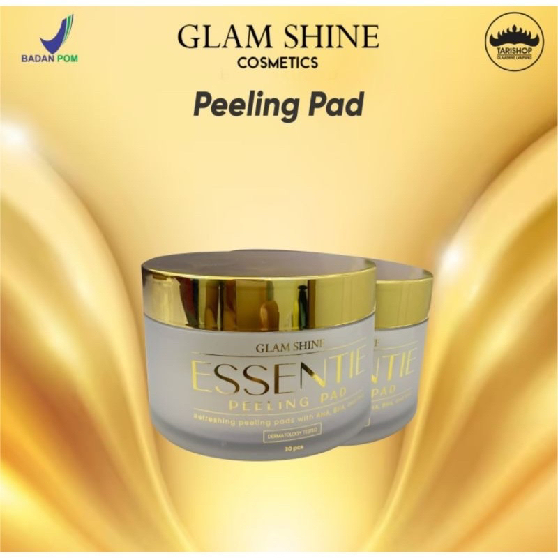 【Official Agent】GLAMSHINE SKINCARE Essentie Peeling Pad With AHA BHA PHA Exquisite Cleansing Balm Peeling Pad Krim Pembersih Kulit Wajah Bebas Kotoran Kering Anti Sebum Makeup Waterproof Kosmetik Wajah Viral BPOM