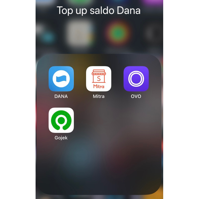 Top up saldo dana