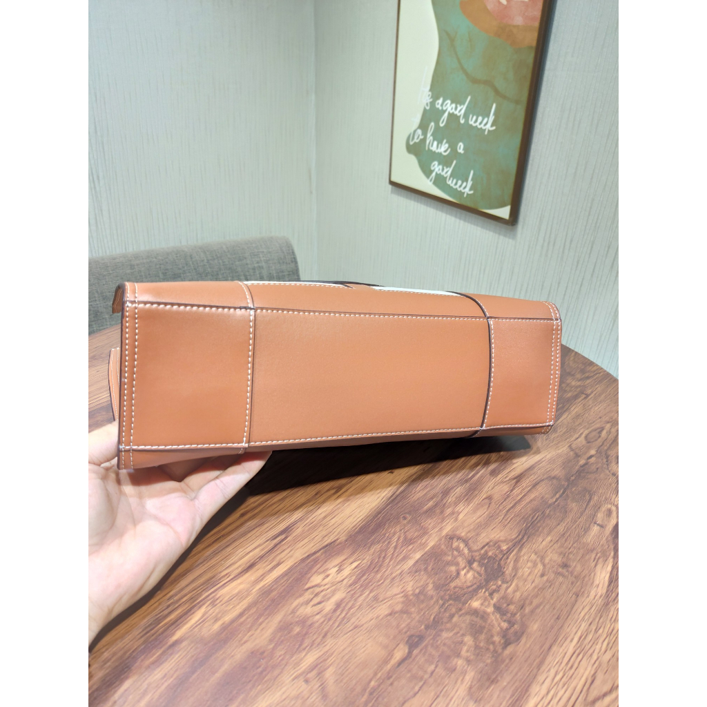 73341 TB ella New Large Tote Bag Shopping Bag Handbag Single Shoulder Bag Crossbody Bag Napa Cowhide Splice Fabric  gwd