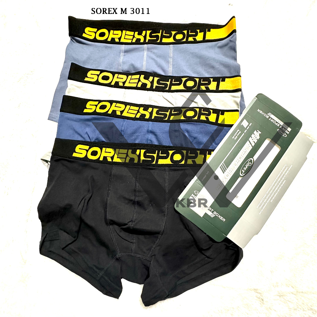 isi 3 pcs celana dalam sorex m 3011 /boxer/ celana dalam pria / cd pria /boxer / dalaman pria/ celana pria / wf store