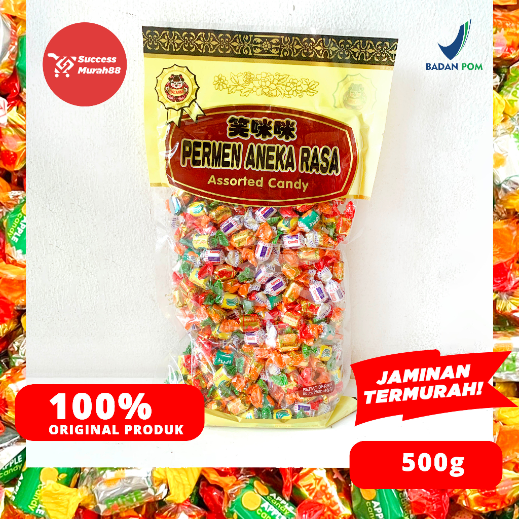 

PERMEN KERAS ANEKA RASA XIAOMIMI/XIAOHAHA ASSORTED FRUIT 500GR