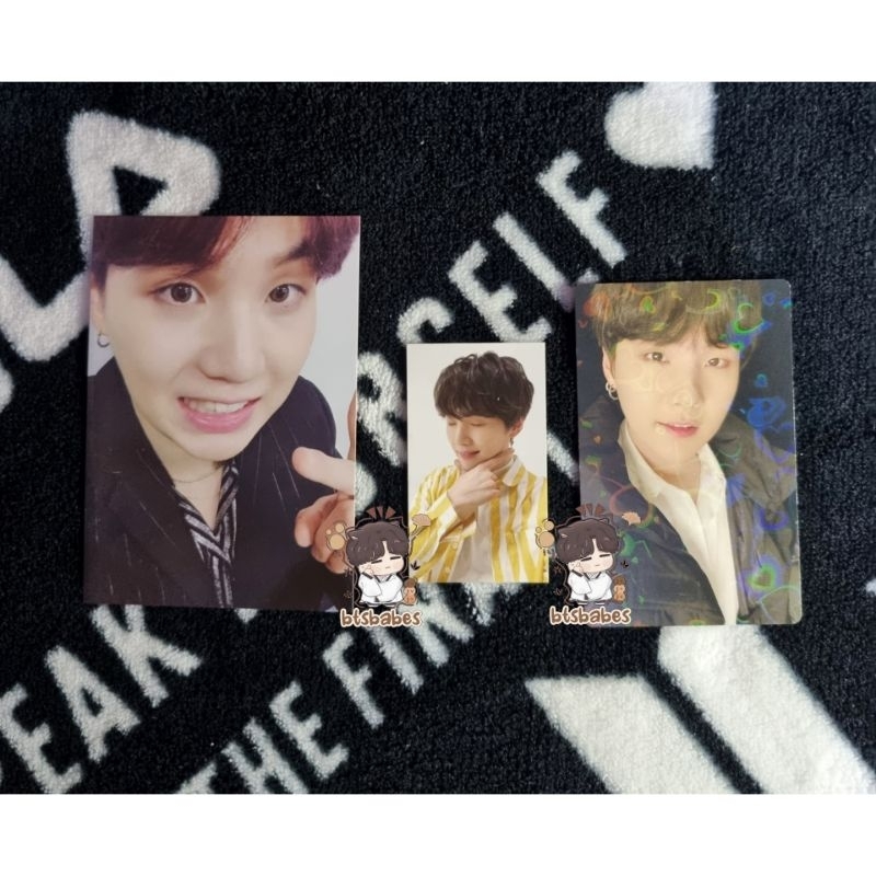 pc luggage tag yoongi suga bts / pc armped armypedia yoongi  suga / pc lucky draw LD be yoongi suga 