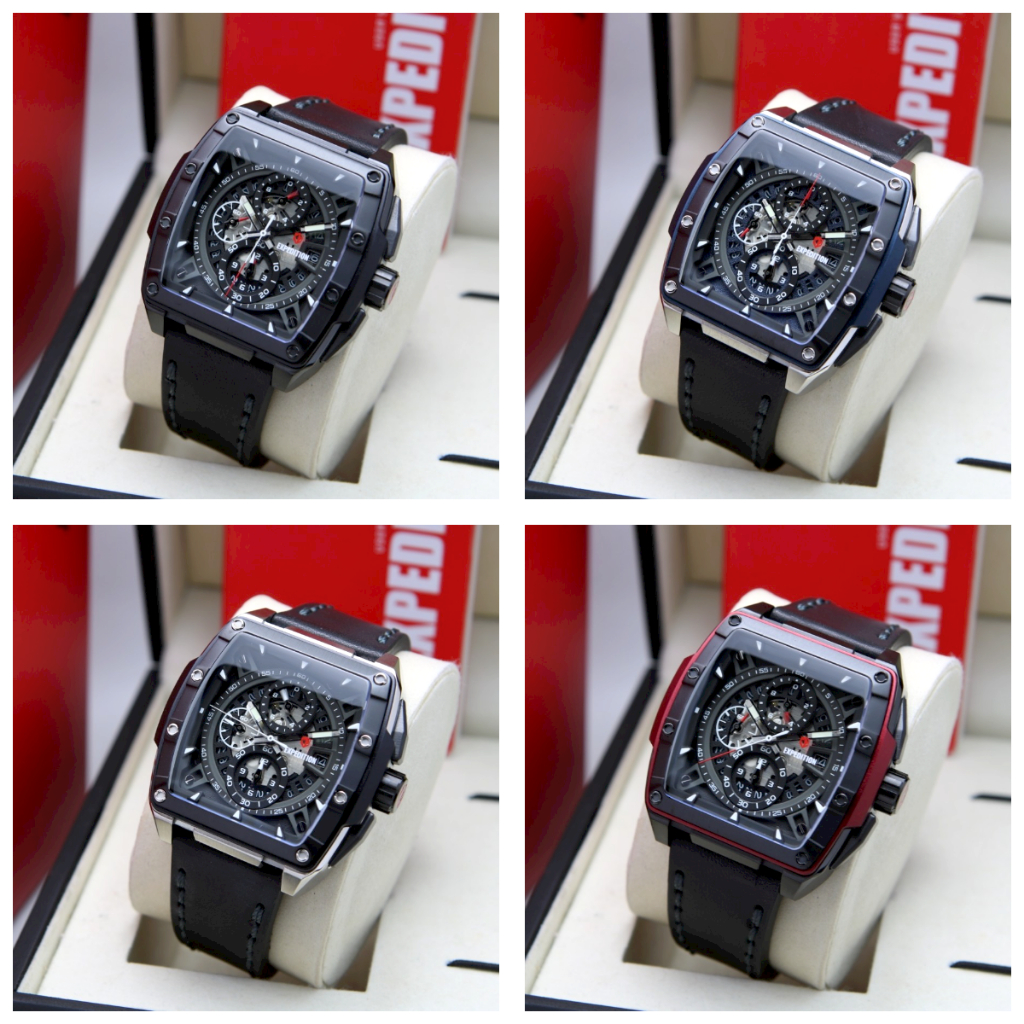 JAM TANGAN PRIA EXPEDITION EXP 6815 / E6815 ORIGINAL - TALI KULIT