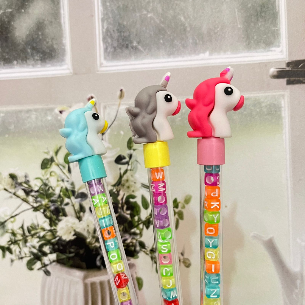 

Pulpen Gel DIY Gelang Kepala Unicorn Head - alat tulis bolpoin sekolah kerja kantor lucu estetik koleksi hadiah sovenir