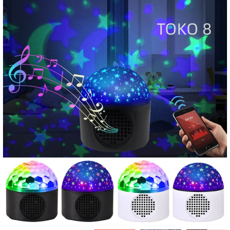 Speaker Lampu Proyektor Galaxy 911 Bluetooth Speaker Lampu Disco LED