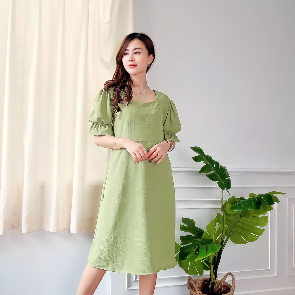 FELICIA MINI DRESS POLOS PENDEK CRINCLE AIRFFLOW KEKINIAN