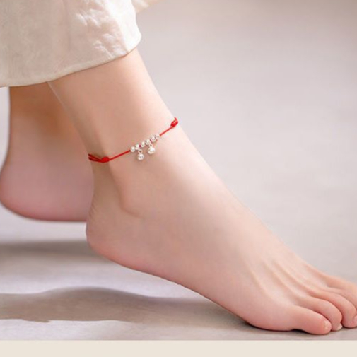 Gelang Tali Nilon Kepang Kerincingan Bola titanium