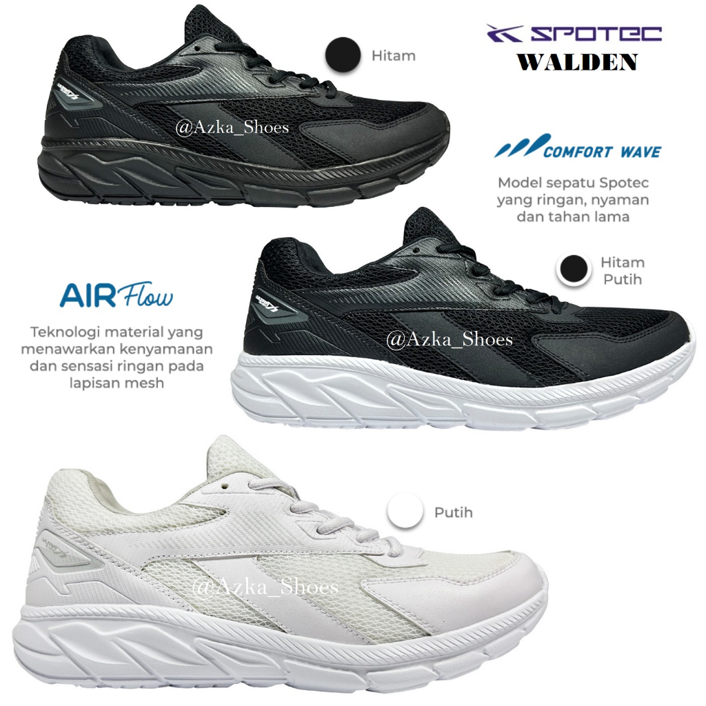 SPOTEC WALDEN - Sepatu Running - Sepatu Sekolah - Sepatu Lari - Sepatu Original