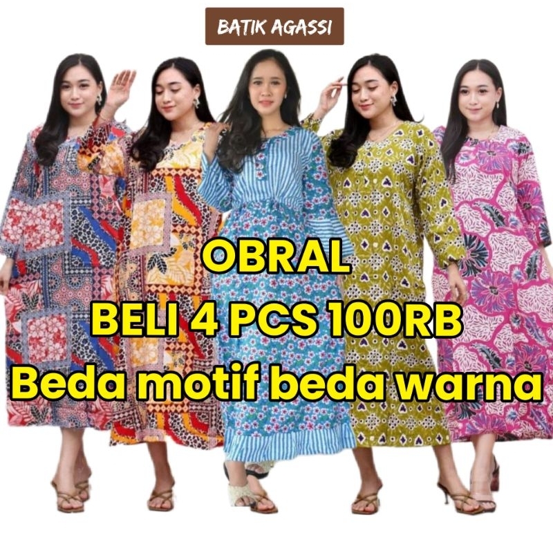 longdres busui daster lengan panjang murah 100rb dapat 4 longdres soloan longdres print daster lenga