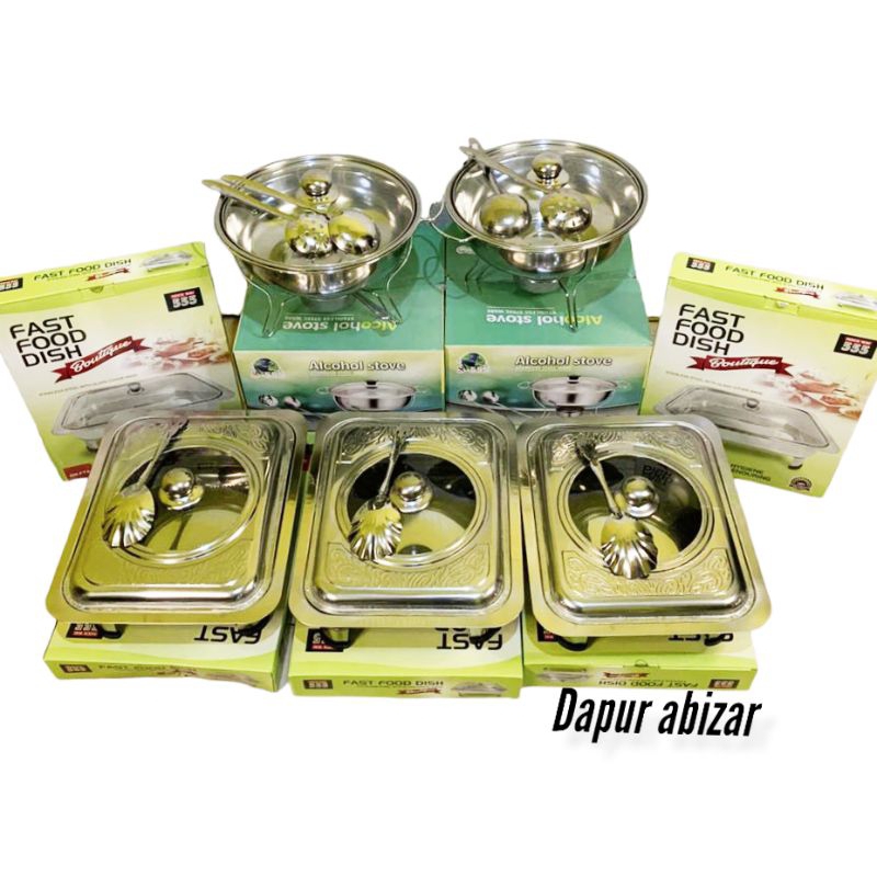 Prasmanan set stainless tutup motif batik  3/2