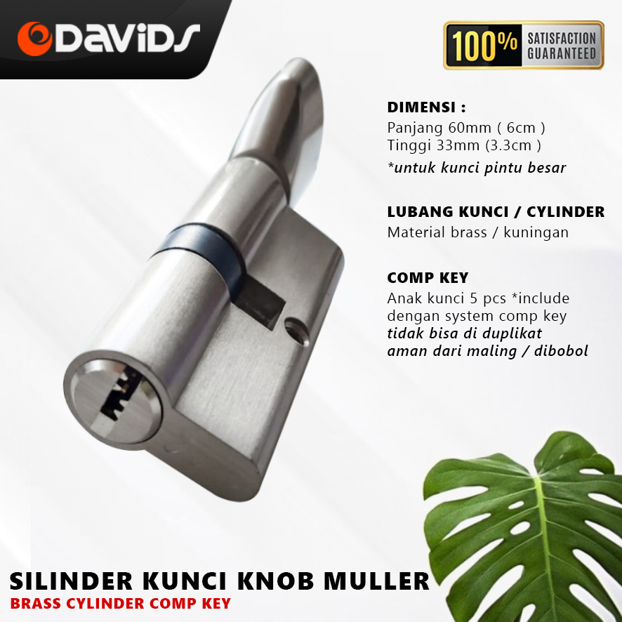 Silinder Kunci Pintu Anak Cylinder Rumah Kamar Knob Muller Premium