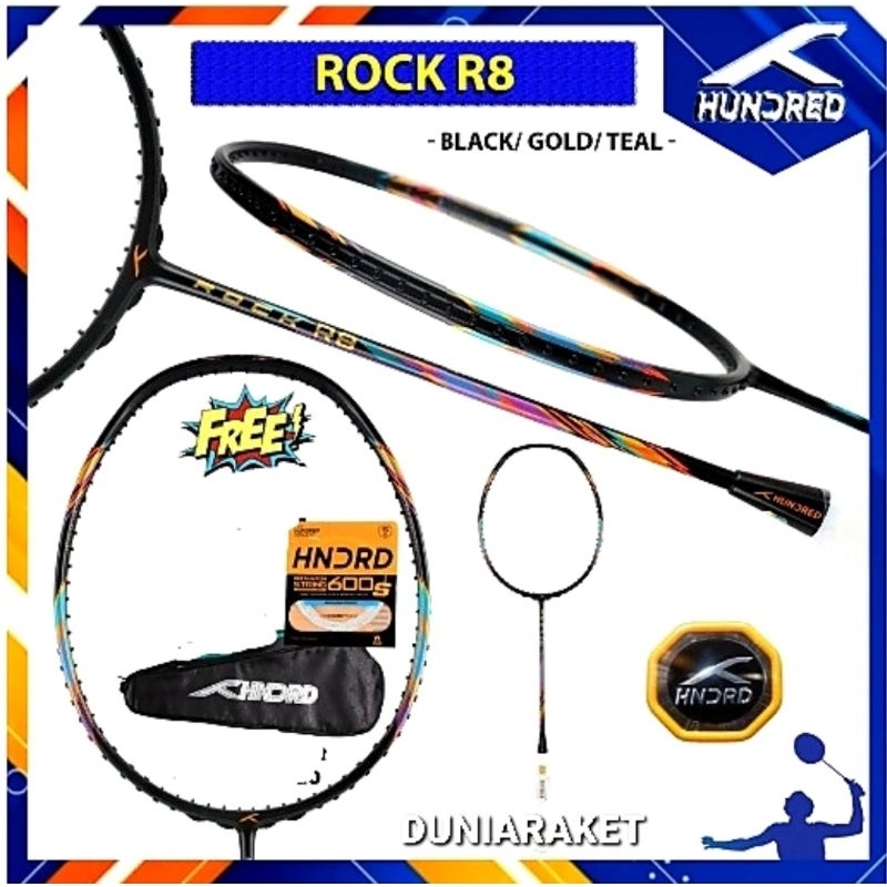 RAKET BADMINTON HUNDRED ROCK R8 100% ORIGINAL
