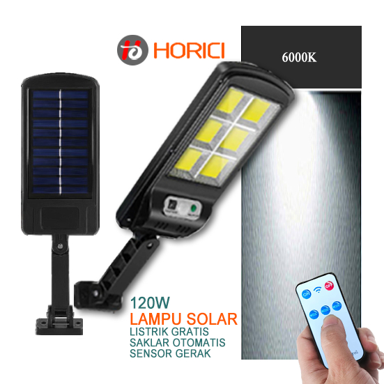 5PCS Lampu Solar Sensor Gerak Horici 120 Watt Lampu Tenaga Surya Outdoor IP65